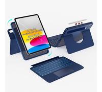 accrosoo Supporto girevole a 360° per iPad da 11,9" di 10a generazione 2022, supporto girevole a 360° e staccabile per ritratto e orizzontale, touchpad multi-gesto, angolo 0-170°, custodia magnetica