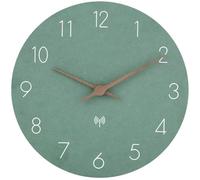 ACCSHINE Orologio da parete radiocontrollato in legno MDF senza ticchettio, silenzioso, batteria al quarzo, grande orologio da parete facile da leggere per stanze, casa, cucina ufficio, scuola