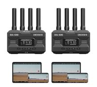 Accsoon CineView HE trasmettitore e ricevitore video 2.4G/5G wireless 1080P 60FPS HDMI, 60ms di latenza, portata 1200FT/350M, streaming UVC, monitoraggio di 4 Device, per dirette, videografi (1xR&1xT)