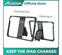 Accsoon iPad PowerCage mini 8,3 pollici compatibile con iPad Mini A17 Pro/Mini 6, funziona SeeMo Series per il monitoraggio sulla telecamera, con adattatore per piastra batteria NP-F