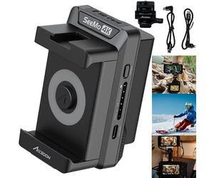 Accsoon SeeMo 4K Video Transmitter Monitoring Adapter 4K HDMI Video su dispositivi iOS per Pad/Phone/telecamere per monitorare/registrare/live stream.（Nero）