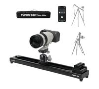 Accsoon Toprig S60 Slider per Fotocamera Motorizzato 23.6"/60cm, lega di alluminio Tramite Pulsante o Controllo APP Bluetooth, Time Lapse, Focus Shot, Panoramica a 120°, per Fotocamera, DSLR, etc.