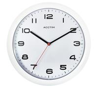 Acctim Aylesbury Wall Clock Wht 92/301 NUOVO