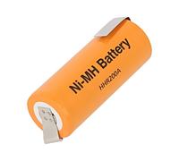 ACCU-4/5A/L/2 HHR200A Batt: Ni-MH 4/5A,4/5R23 1,2V 2000mAh piastre di saldatu...