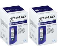 ACCU-CHEK Aviva Strisce Reattive per la Glicemia, 25 Pezzi (Confezione da 2)
