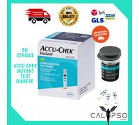 ACCU CHEK INSTANT 50 Strisce Reattive PER GLICEMIA TEST GLUCOSIO Scad 5-09-2026