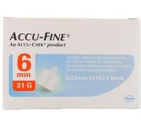 AGO PER PENNA DA INSULINA ACCU-FINE PEN NEEDLE ACCU-CHEK GAUGE 31 X 6MM 100 PEZZI