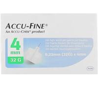 AGO PER PENNA DA INSULINA ACCU-FINE PEN NEEDLE GAUGE 32 4 MM 100 PEZZI