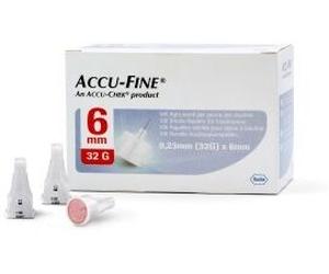 accu-fine Accufine Ago Ins.32g 6mm 100pezzi