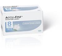 Accu-Fine Aghi Penna Per Insulina 8mm 31G 100 Pezzi