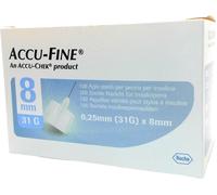 AGO PER PENNA DA INSULINA ACCU-FINE PEN NEEDLE ACCU-CHEK GAUGE 31 X 8MM 100 PEZZI