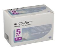 Accu Fine Needle 0.25x5 mm 31g 100 pz Ago per iniezione