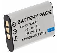 AccuCell batteria adatta per Ricoh DB-70 L70, DB 80, R50 batteria