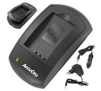 AccuCell Caricabatteria rapido adatto per Rollei XS-10 in TOUCH batteria ricaricabile