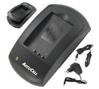 AccuCell caricatore adatto per Pentax D-LI8, Optio a W Serie