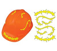 Accuform LHTL665YL Viz-Kit™ Kit di visibilità per elmetto rigido, design a filo, giallo riflettente