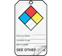 Accuform THS101LPM - Etichetta per materiali pericolosi, Legend "(NFPA Diamond/Hazard Code Index)", 14,6 x 8,3 x 0,015 cm, colore: Rosso/Blu/Giallo/Verde/Nero su Bianco (confezione da 5)