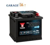 ACCUMULATORE AUTO YUASA - YBX7012 EFB 50Ah/540A
