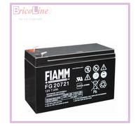 ACCUMULATORE BATTERIA RICARICABILE AL PIOMBO FIAMM 12V 7,2AH FG20721