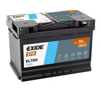 Batteria per auto Exide EL700 Start-Stop EFB 12V 70Ah 760A