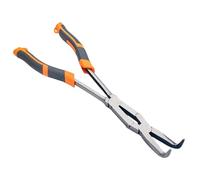 Accuracy - Pinze a becchi extra lunghi da 33 cm, con testa piatta dritta e angolata, per riparazioni dettagliate