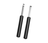 Accuracy - Set di 2 pinze curve e piatte, manico ergonomico per gioiellieri e appassionati di artigianato, manutenzione orologi