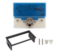 Accuracy VU Meter Header, 12V Amplifier Meter, Sound DB Header with Backlight LED, 500UA 650 Ω Blue ABS Panel Meter for DIY, Recording Studio, Home