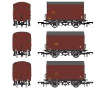 Accurascale ACC2052 SR Banana Van Mixed D1478/D1479 Transitional British Railways (1948-1950) Confezione tripla OO Gauge