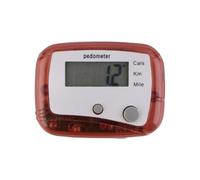 Accurate Clip Pedometer - Digital Step Counter | LCD Belt Monitor | Multi-Mode Tracking For Steps Miles Km & Calories, Secure Belt Clamp Design, Ultra Compact & Lightweight ABS (1.85x1.38", 20g