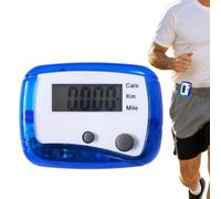 Accurate Clip Pedometer - Digital Step Counter | LCD Belt Monitor | Multi-Mode Tracking For Steps Miles Km & Calories, Secure Belt Clamp Design, Ultra Compact & Lightweight ABS (1.85x1.38", 20g