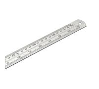 Accurate Steel Straight Ruler Double Side Metric Royal Scale Straightedge with Hanging Hole for Technical Drawing Metric Royal Ruler