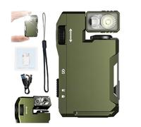Accurateg LED Light, G5 Pocket-Sized LED Light - 400lm Brightness, USB-C, Magnetic Clip, Great for Gear Bag, Repairs, Backpacking, Rechargeable Mini Flashlight Keychain(Green)