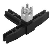 Accuride 100003061 Schüco Smartcube-Nodo angolare 4sh con Piede di Regolazione, Base di Supporto per Sistema di scaffali, Zinco pressofuso Effetto Acciaio Inox, Nero, Boden