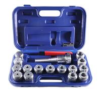 Accusize 0223-0984 - Set di 15 pinze ER40 con codolo R8 + chiave inglese in scatola resistente