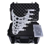 Accusize Industrial Tools 0-6 "x 0.0001" micrometri esterni ultra-precisione con punte in carburo 6 pc set, Eg00-0906