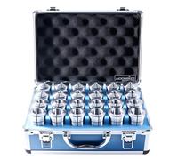 Accusize Industrial Tools 24 pinze rotonde di precisione, 3-26 mm, 5c, metriche, hardend e terra, 0200-5552