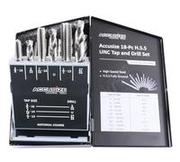 Accusize Industrial Tools Set da 18 pezzi per rubinetto e trapano, UNC, 0001-0040