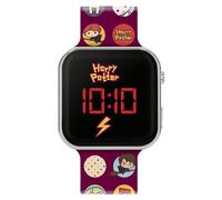 Accutime Harry Potter Orologio digitale LED per bambini con cinturino in silicone rosso HP4155, rosso, striscia