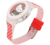 Accutime Hello Kitty - Orologio da polso per bambini con display LCD a pois e cinturino in silicone