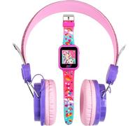 Accutime JoJo Siwa - Set combinato di cuffie e smart watch, giochi di apprendimento interattivi, cuffie rosa regolabili, quadranti multipli, ideale per ragazze dai 6 anni in su, Multicolore, moderno