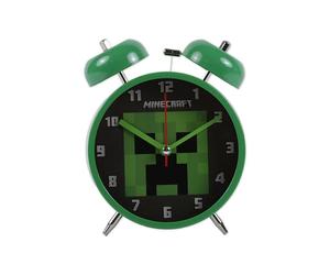 Accutime Minecraft - Sveglia a doppia campana Creeper per bambini