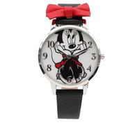 Accutime Minnie Mouse seduto grazioso orologio analogico con fiocco