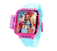 Accutime Nickelodeon JoJo Siwa Orologio da polso digitale al quarzo con display LCD rosa e blu con torcia, cinturino blu per ragazze, ragazzi, bambini di tutte le età (modello: JOJ4512AZ), Blu,