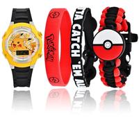 Accutime Orologio casual POK40055, Giallo/nero/rosso