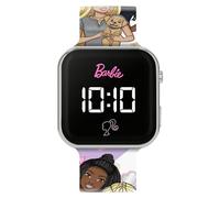 Accutime Orologio da polso per bambini con cinturino stampato Barbie, rosa, Moderno