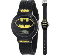 Accutime - Orologio digitale al quarzo per bambini, motivo: Batman, per bambini, ragazze e adulti, per tutte le età, Nero - Logo classico, Digitale, movimento al quarzo