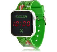Accutime Orologio LED per bambini, verde, Minecraft