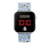 Accutime Peanuts Blue Printed Strap LED Watch PEA4043