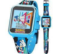 Accutime SEGA Sonic The Hedgehog Blue Educational Learning Touchscreen Smart Watch giocattolo per ragazzi, ragazze, bambini piccoli, Velocità sonica, 40mm, Moderno