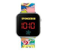 Accutime Spongebob Squarepants Multicoloured Printed Strap LED Watch SGB4160
